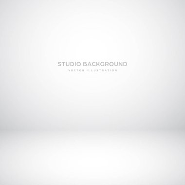 Boş gri stüdyo, sahne ışığı efektiyle soyut bir arka plan. Ürün vitrini arka planı.