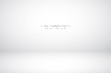Boş gri stüdyo, sahne ışığı efektiyle soyut bir arka plan. Ürün vitrini arka planı.