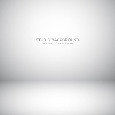 Boş gri stüdyo, sahne ışığı efektiyle soyut bir arka plan. Ürün vitrini arka planı.