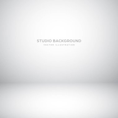 Boş gri stüdyo, sahne ışığı efektiyle soyut bir arka plan. Ürün vitrini arka planı.
