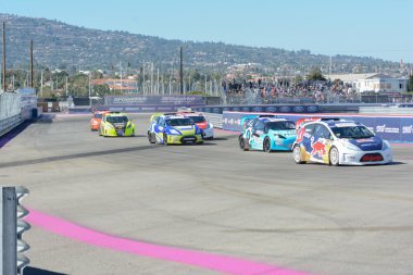 Sürücüleri savaş sırasında Red Bull küresel Rallycros pozisyon için