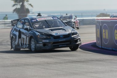 Chris Atkinson 55, sürücüler bir Subaru Wrx STI araba kırmızı B sırasında