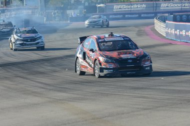 David Hiddins 75, sürücüler bir Subaru Wrx STI araba kırmızı Bu sırasında