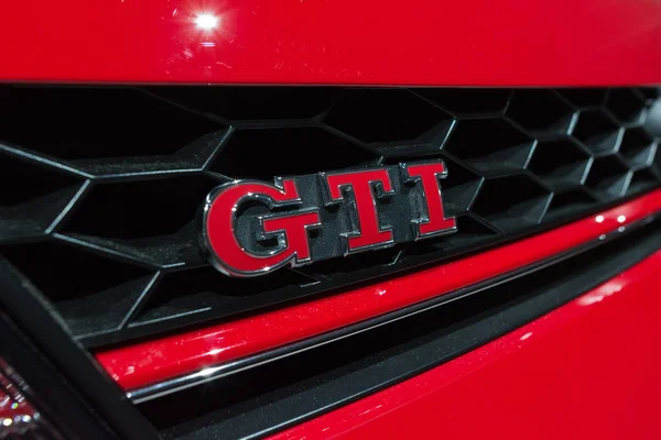 Emblème Volkswagen Golf GTI — Photo