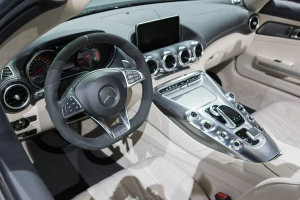 Mercedes-AMG GT C Roadster interior — Stock Photo, Image