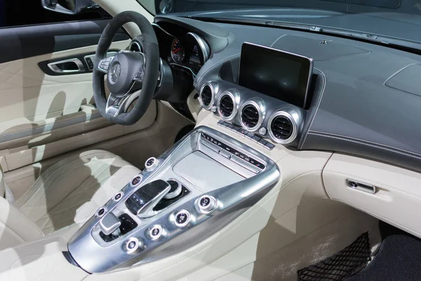 Mercedes-AMG GT C Roadster interior — Stock Photo, Image