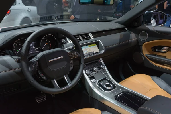 Wnętrze Land Rover Discovery — Zdjęcie stockowe