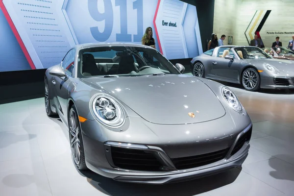 Porsche 911 ekranda — Stok fotoğraf