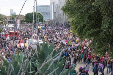 Birkaç yüz eylemciler