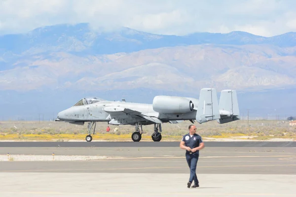 A-10 Thunderbolt Ii na wyświetlaczu — Zdjęcie stockowe