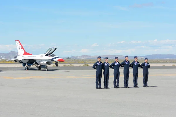 미국 공군 Thunderbirds 조종사 — 스톡 사진