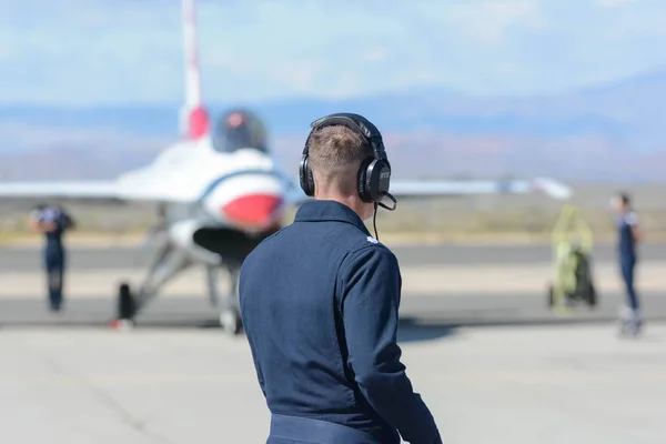 Військово-повітряні сили Сполучених Штатів Thunderbirds — стокове фото