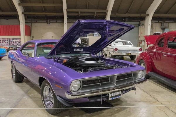 Plymouth Hemi Cuda 1970 cupê em exposição — Fotografia de Stock