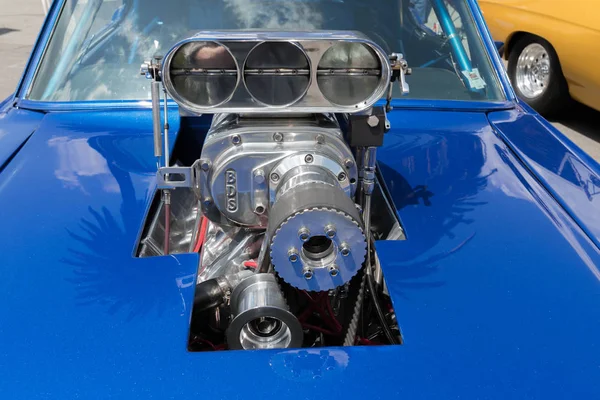 Ford Mustang motor på displayen — Stockfoto