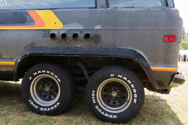 Ausweichen Rammwagen Detail auf dem Display — Stockfoto