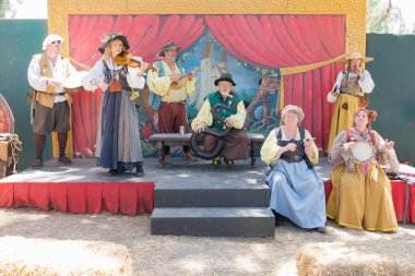 Rönesans zevk Faire sırasında performans müzisyenler.