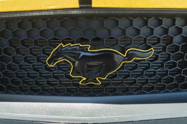 Ford Mustang altıncı nesil amblemi ekranda