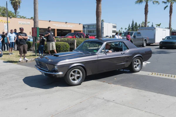 Metalic Ford Mustang 1a geração em exposição — Fotografia de Stock