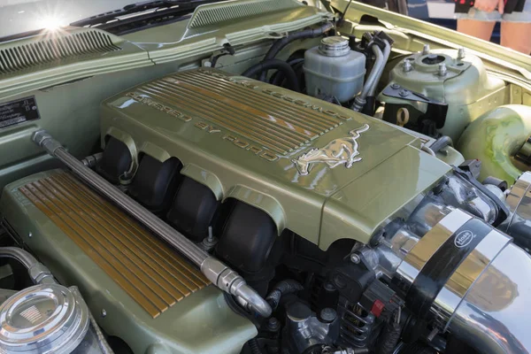 Motore Ford Mustang GT SEMA quinta generazione in mostra — Foto Stock