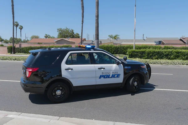 Buena Park police closes the street — Stock Photo, Image