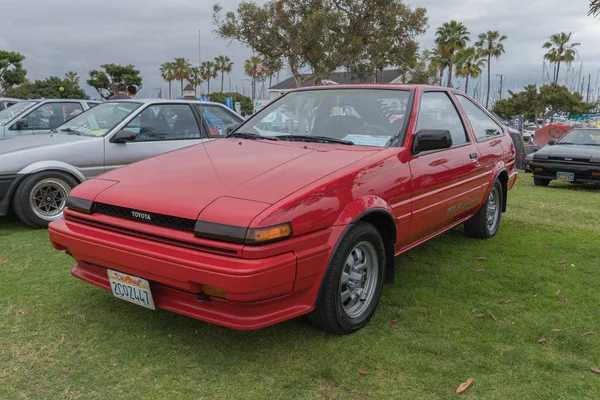 Toyota corolla 1986 ausgestellt — Stockfoto