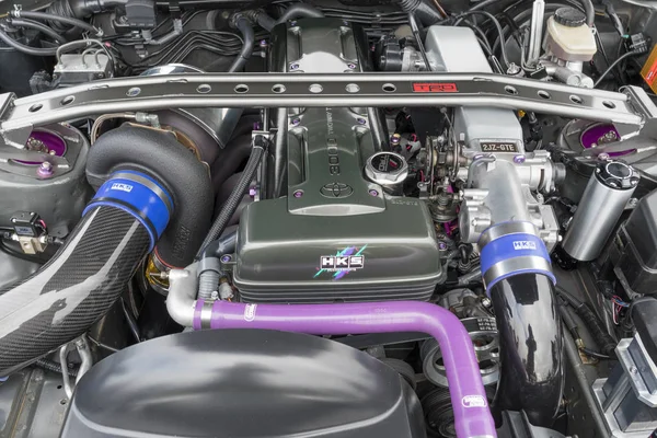 Toyota Supra engine 1993 on display — Stock Photo, Image