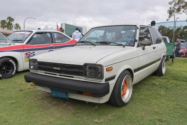 Toyota Starlet 1982 pe ecran — Fotografie, imagine de stoc