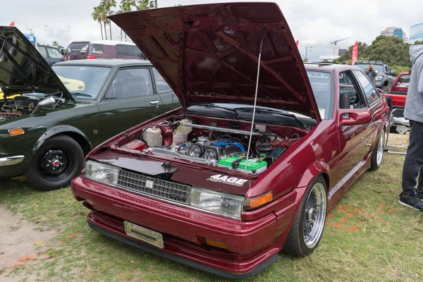 Toyota Corolla 1986 em exposição — Fotografia de Stock