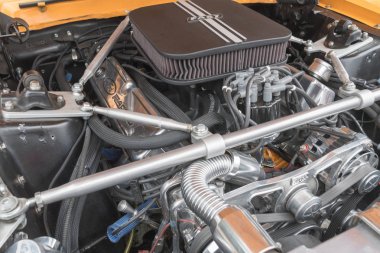 Ford Mustang motoru ekranda