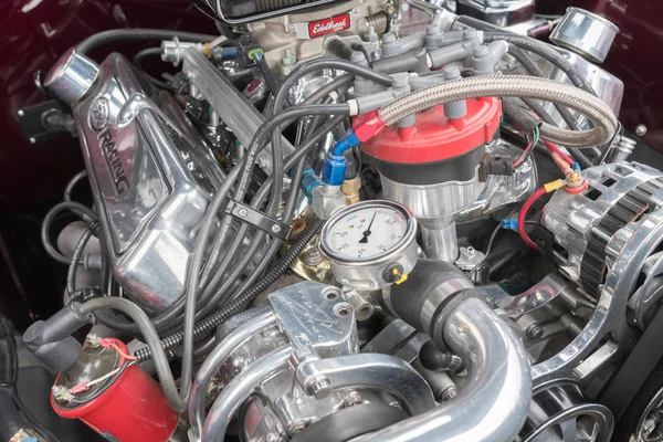 Motor Ford Mustang em exibição — Fotografia de Stock