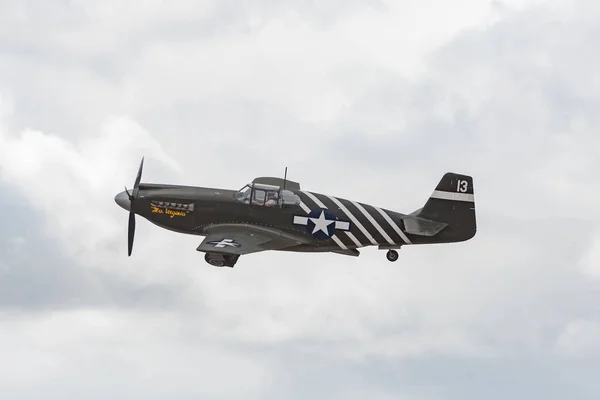 P51a Mustang Mrs Virginia på displayen — Stockfoto