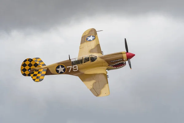 Curtiss P-40n Warhawk på displayen — Stockfoto