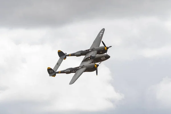 Lockheed P-38 Lightning na wyświetlaczu — Zdjęcie stockowe