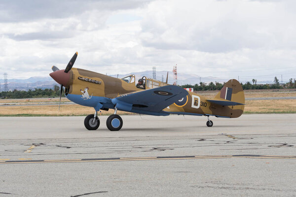 Curtiss P-40M Warhawk on display