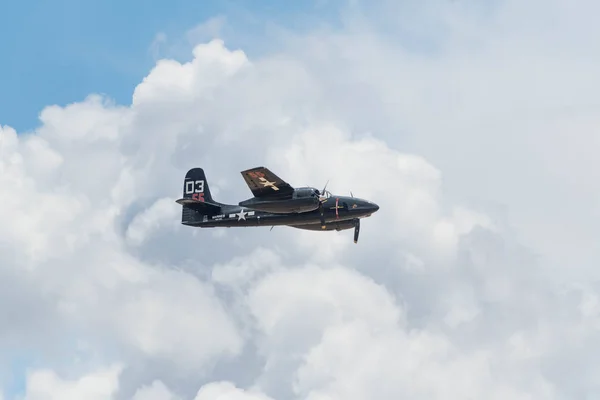 Grumman F7f Tigercat ekranda — Stok fotoğraf