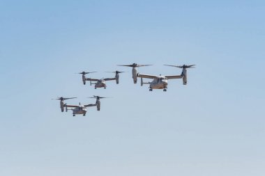 Boeing Mv-22 Miramar hava Fuarı'nda performans Osprey çan