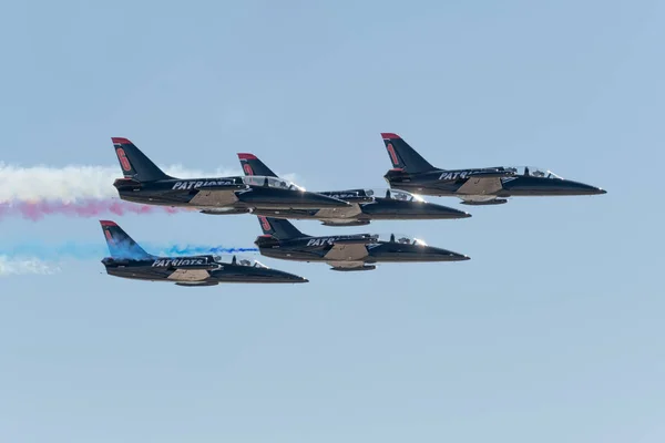 Patrioter l-39 Jet Team utför på Miramar Air Show — Stockfoto