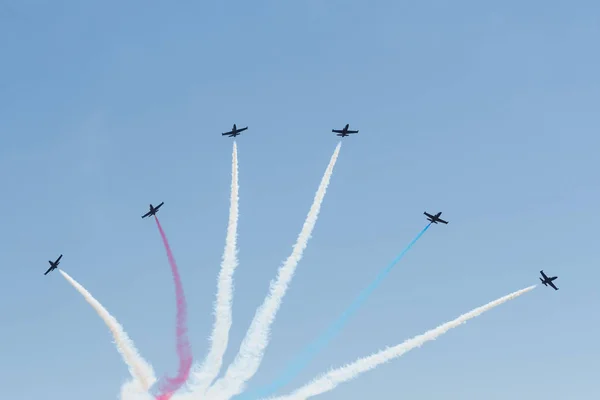 Patriots L-39 Jet Team actuando en el Miramar Air Show —  Fotos de Stock