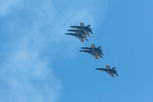 US Navy Blue Angels wykonywania Miramar Air Show — Zdjęcie stockowe