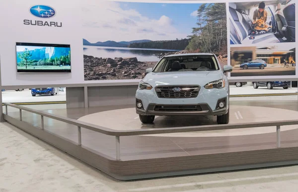 Subaru-Stand zur Schau gestellt — Stockfoto