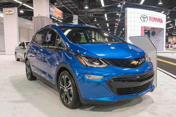 Chevrolet bolzen ev auf dem display — Stockfoto