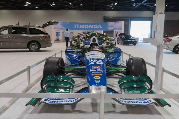 Andretti Autosport Takuma Sato Indy 500 Winner on display — Stock Photo, Image