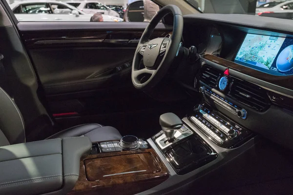 Genesis G90 interior on display — Stock Photo, Image