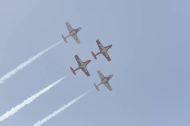 Kanada Kuvvetleri Snowbirds Huntington Beach Air'de gerçekleştirme