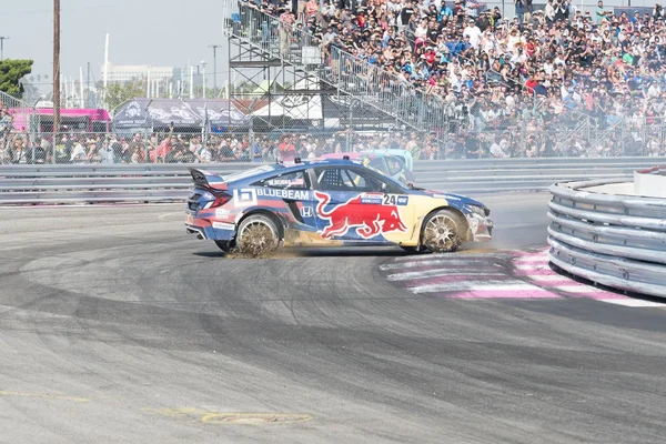 赤ブル Grc 中に競合するラリークロス ドライバー — ストック写真