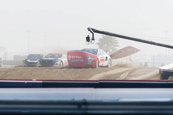 赤ブル Grc 中に競合するラリークロス ドライバー — ストック写真