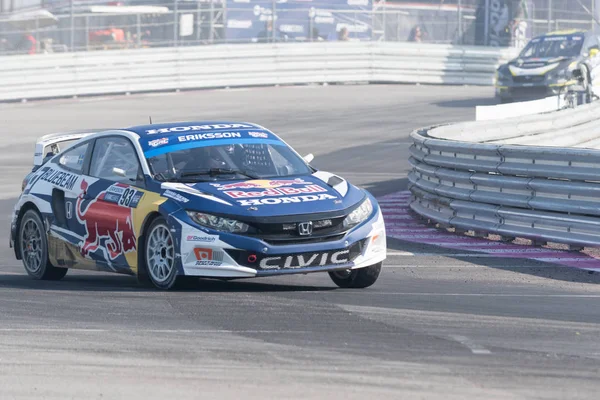 Honda Civic driven by # 93 Sebastian Eriksson — стоковое фото