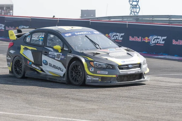 Subaru Wrx Sti napędzany przez #18 Patrik Sandell — Zdjęcie stockowe