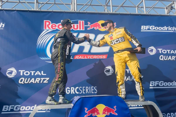 Tanner Foust e Steve Arpin durante o Red Bull GRC — Fotografia de Stock
