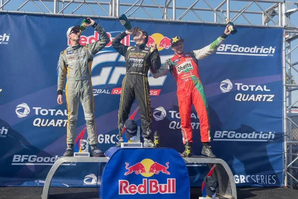 Tanner Foust, Scott Speed, Patrik Sandell během Red Bull Gr — Stock fotografie